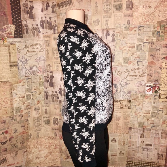 Free People Floral Print Bomber Jacket - Picture 4 of 8